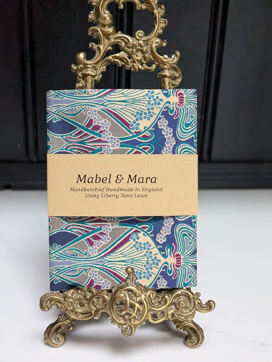 Liberty Tana Lawn Handkerchief Ianthe Teal