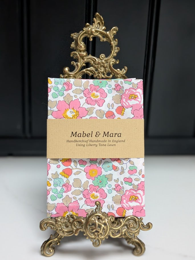 Liberty Tana Lawn Handkerchief Betsy Pink ONE