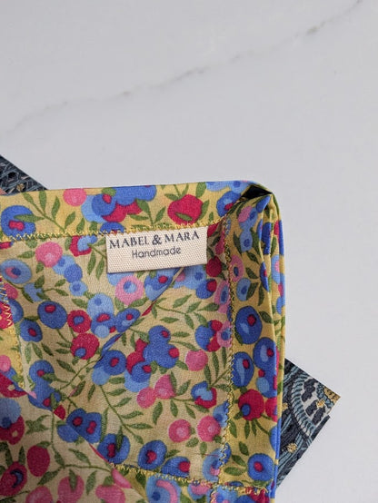 Handkerchief Liberty Tana Lawn Wiltshire Yellow