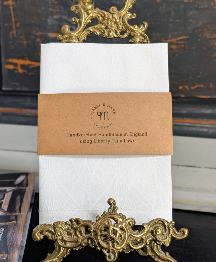 Liberty Tana Lawn Handkerchief Ianthe White Pigment
