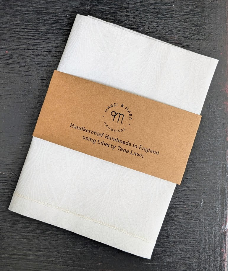 Liberty Tana Lawn Handkerchief Ianthe White Pigment