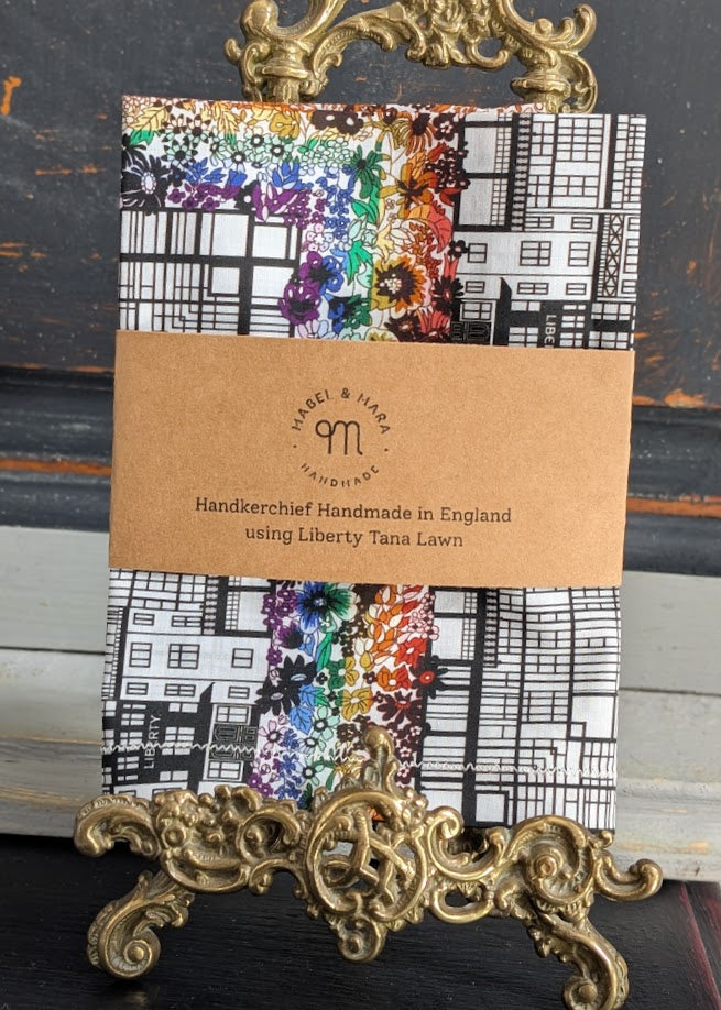 Liberty Tana Lawn Handkerchief Tudor Belle Rainbow