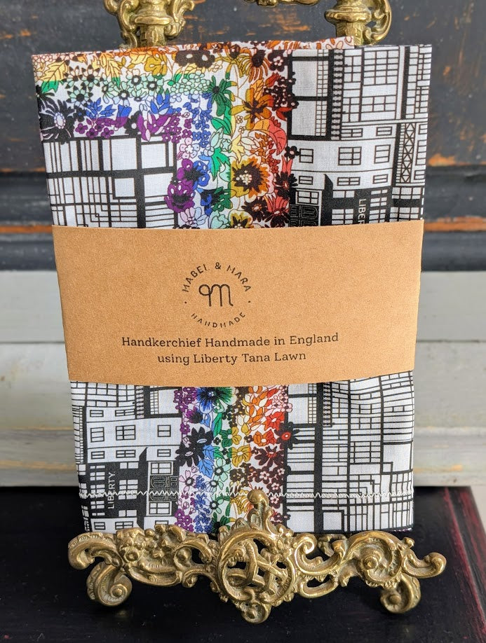 Liberty Tana Lawn Handkerchief Tudor Belle Rainbow