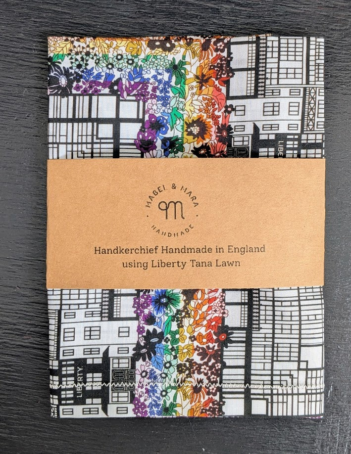 Liberty Tana Lawn Handkerchief Tudor Belle Rainbow