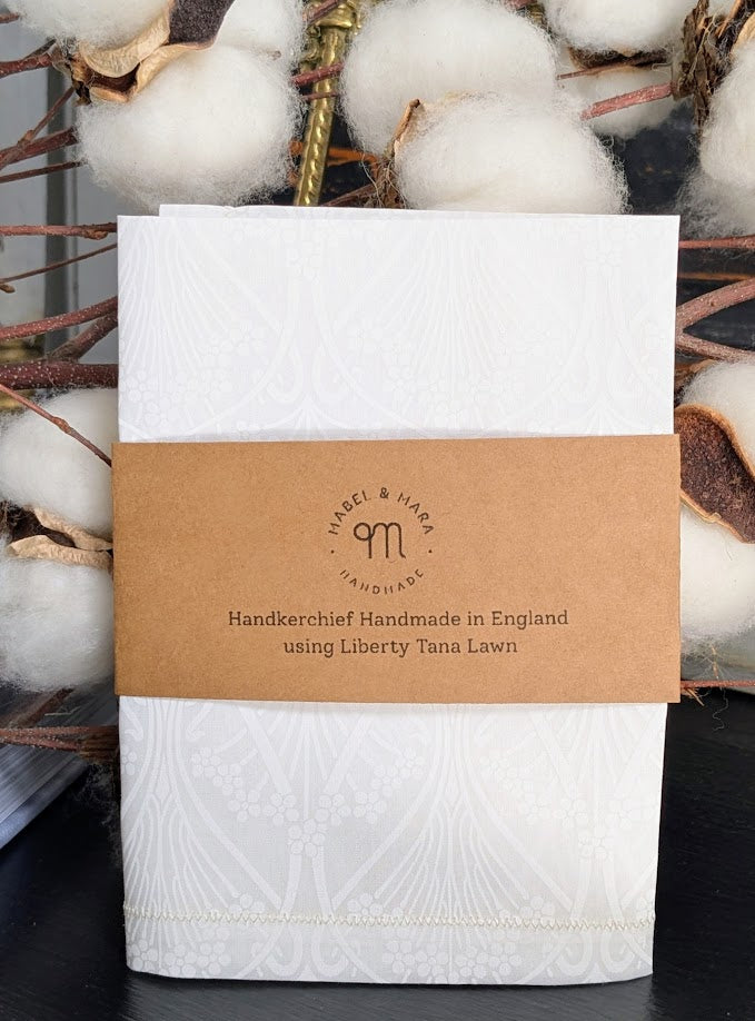 Liberty Tana Lawn Handkerchief Ianthe White Pigment