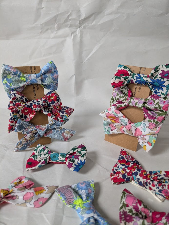 Liberty Tana Lawn Hair Bows Pair