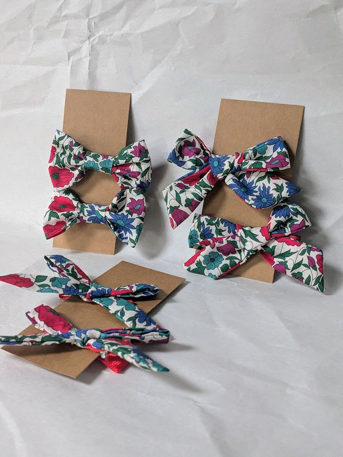 Liberty Tana Lawn Hair Bows Pair