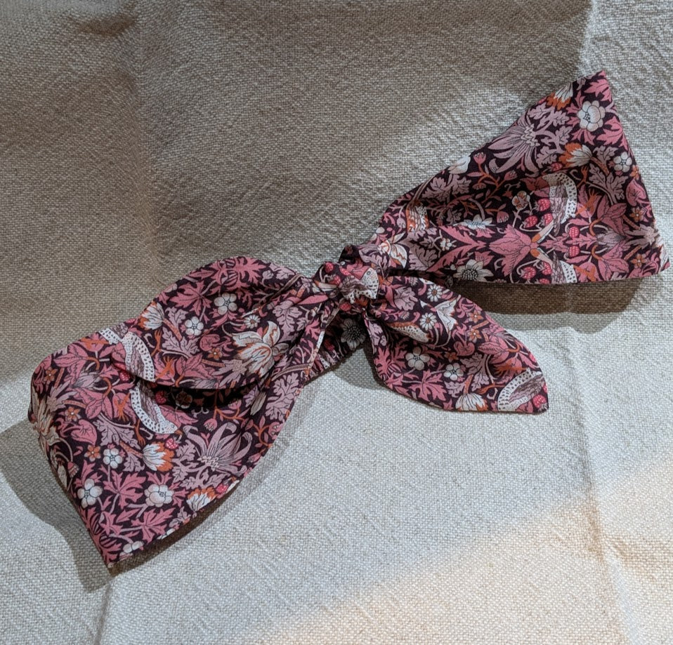 Top Knot Elasticated Headband Hair Accessory in variety Liberty Tana Lawn prints