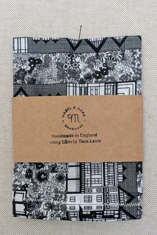 Handkerchief Liberty Tana Lawn -Tudor Belle Black