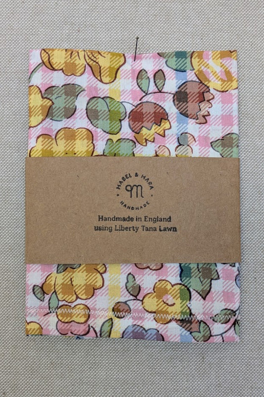 Handkerchief Liberty Tana Lawn - Betsy Check Pink Pastel