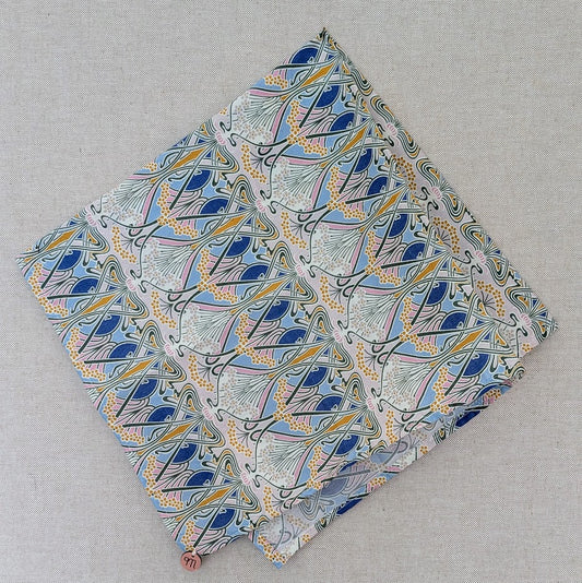 Square Bandana Scarf made with Liberty Tana Lawn Fabric Ianthe Pink