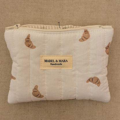 Quilted Zipper Purse/Case in a choice of fabric designs