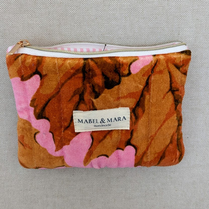 Quilted Zipper Purse/Case in a choice of fabric designs