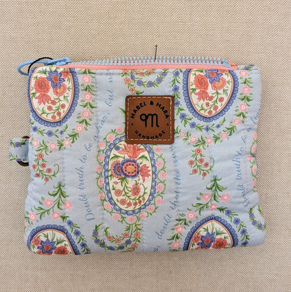 Quilted Zipper Purse/Case in a choice of fabric designs