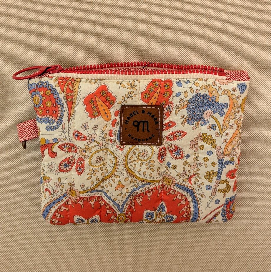 Quilted Zipper Purse/Case in a choice of fabric designs