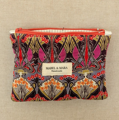 Quilted Zipper Purse/Case in a choice of fabric designs