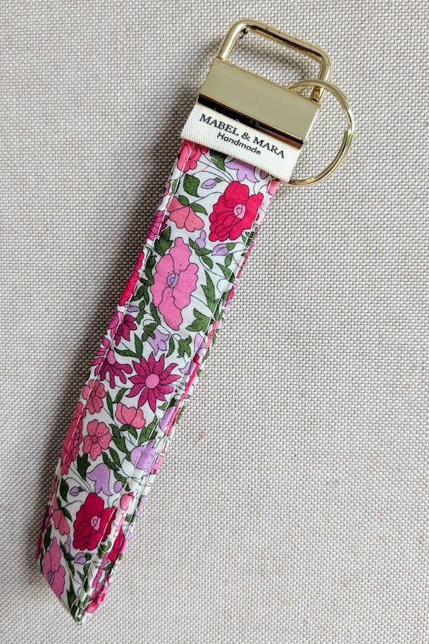Fabric Key Fob in a variety of Liberty Tana Lawn Prints range 3