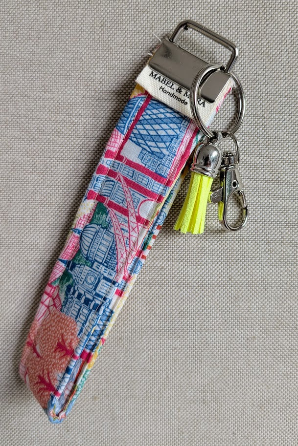 Fabric Key Fobs in a variety of Liberty Tana Lawn Prints range 2