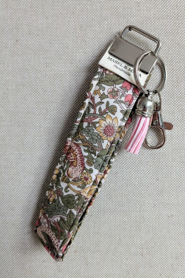 Fabric Key Fobs in a variety of Liberty Tana Lawn Prints range 2