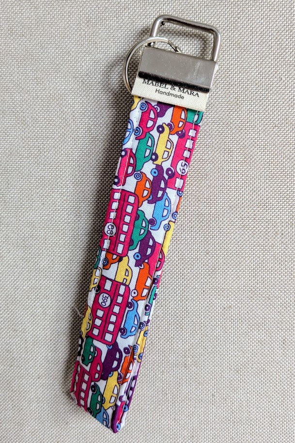 Fabric Key Fobs in a variety of Liberty Tana Lawn Prints range 2