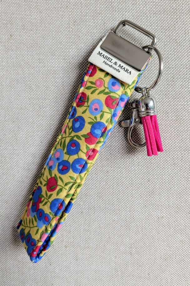 Fabric Key Fobs in a variety of Liberty Tana Lawn Prints