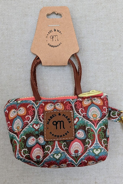 Micro Tote Bags/Case in a variety of fabric prints 2