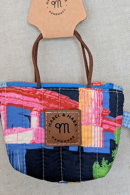 Micro Tote Bags/Case in a variety of fabric prints 2