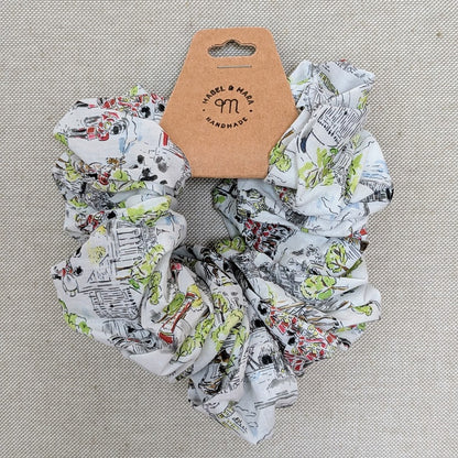 Jumbo Hair Scrunchies in a range of Liberty Tana Lawn Fabrics