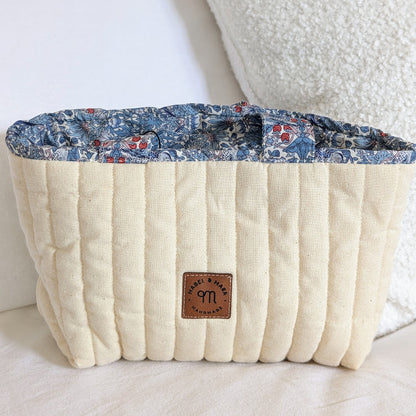 Quilted Small Tote Bag/Case in a variety of fabric prints