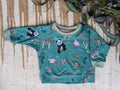 Children's Sweatshirt  Stars and animals 0-6 yr