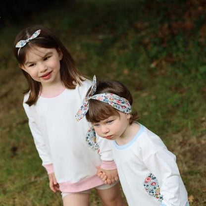 Liberty Tana Lawn Heart  Sleeve and front Children Sweatshirt 0-6 year  Liberty Prints selection