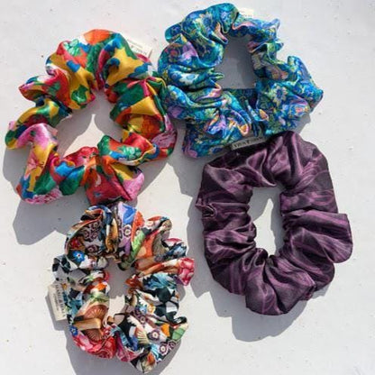 Hair Scrunchies Liberty Silk in variety of fabric choices