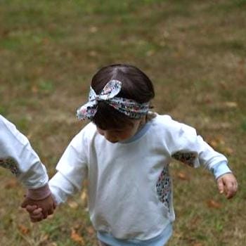 Liberty Print Top Knot Headband-Ladies/Girls Hairband-Childs Hairband-Liberty Tana Lawn-Floral Hairband-Elastic backed-Variety Prints