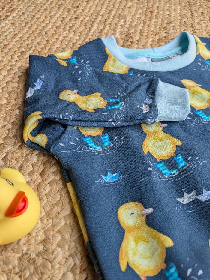 Children's Sweatshirt  soft cotton French Terry fabric with fun Duck theme print in Bright cheerful colours-0-6 years-Kid's-Gift