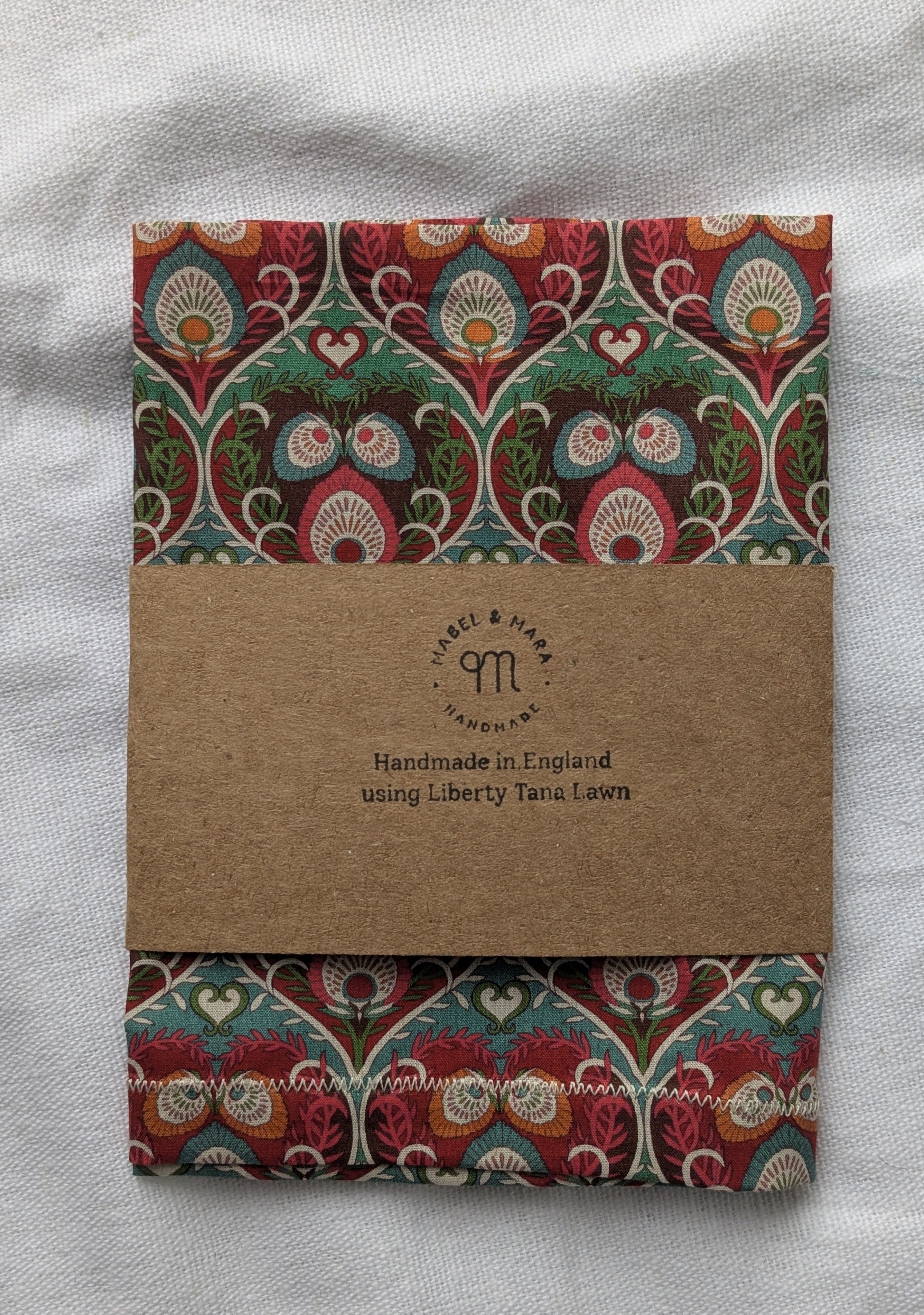 Liberty Tana Lawn Handkerchief Plume Hearts