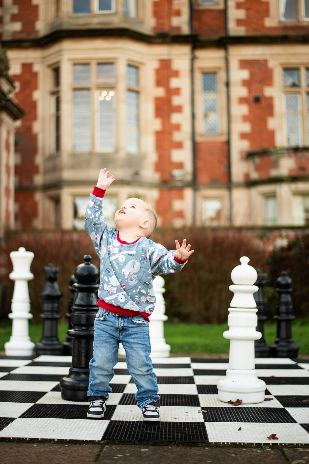 Children's Sweatshirt  soft cotton French Terry fabric In London Theme print -0-6 years-Kid's-Gift