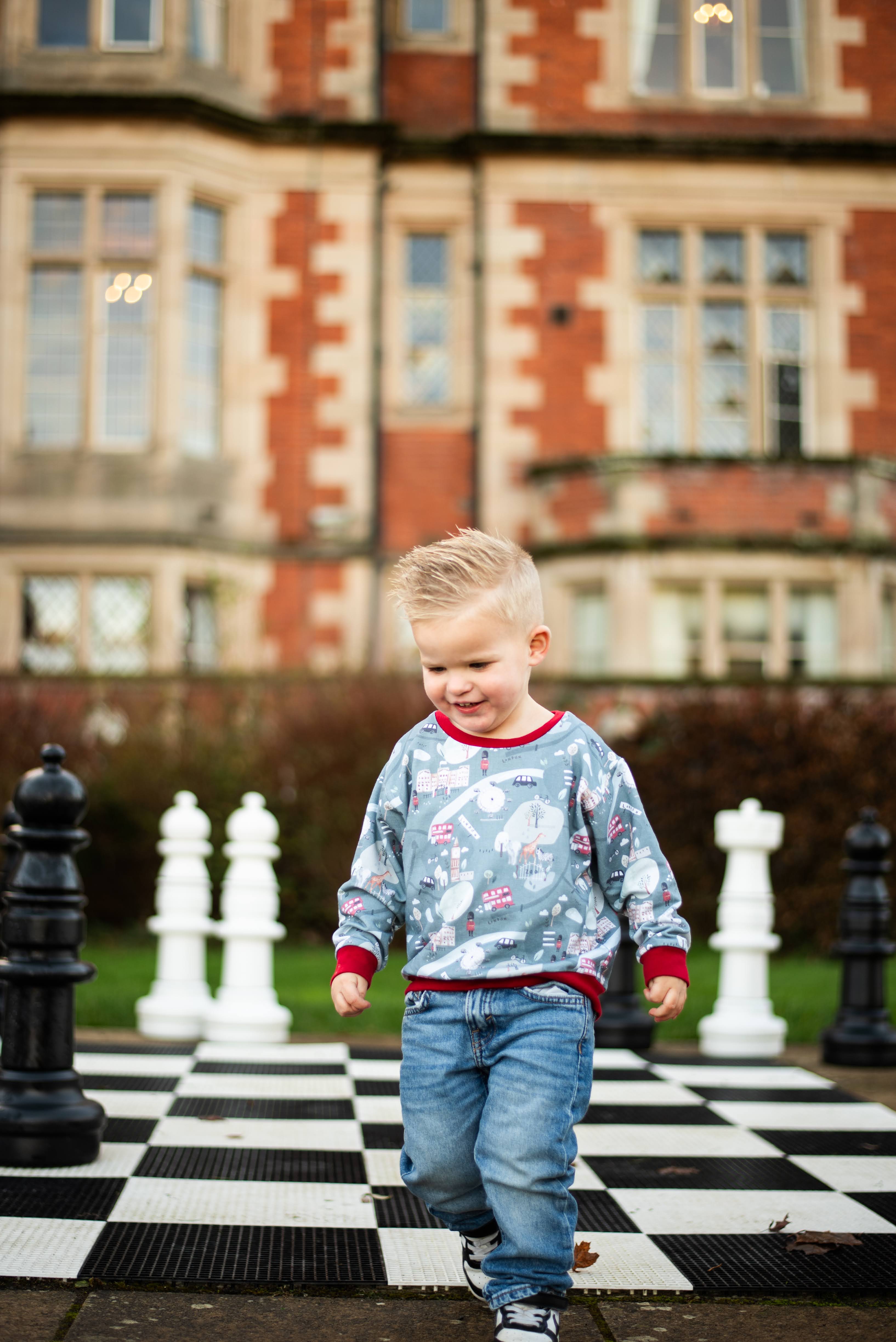 Children's Sweatshirt  soft cotton French Terry fabric In London Theme print -0-6 years-Kid's-Gift