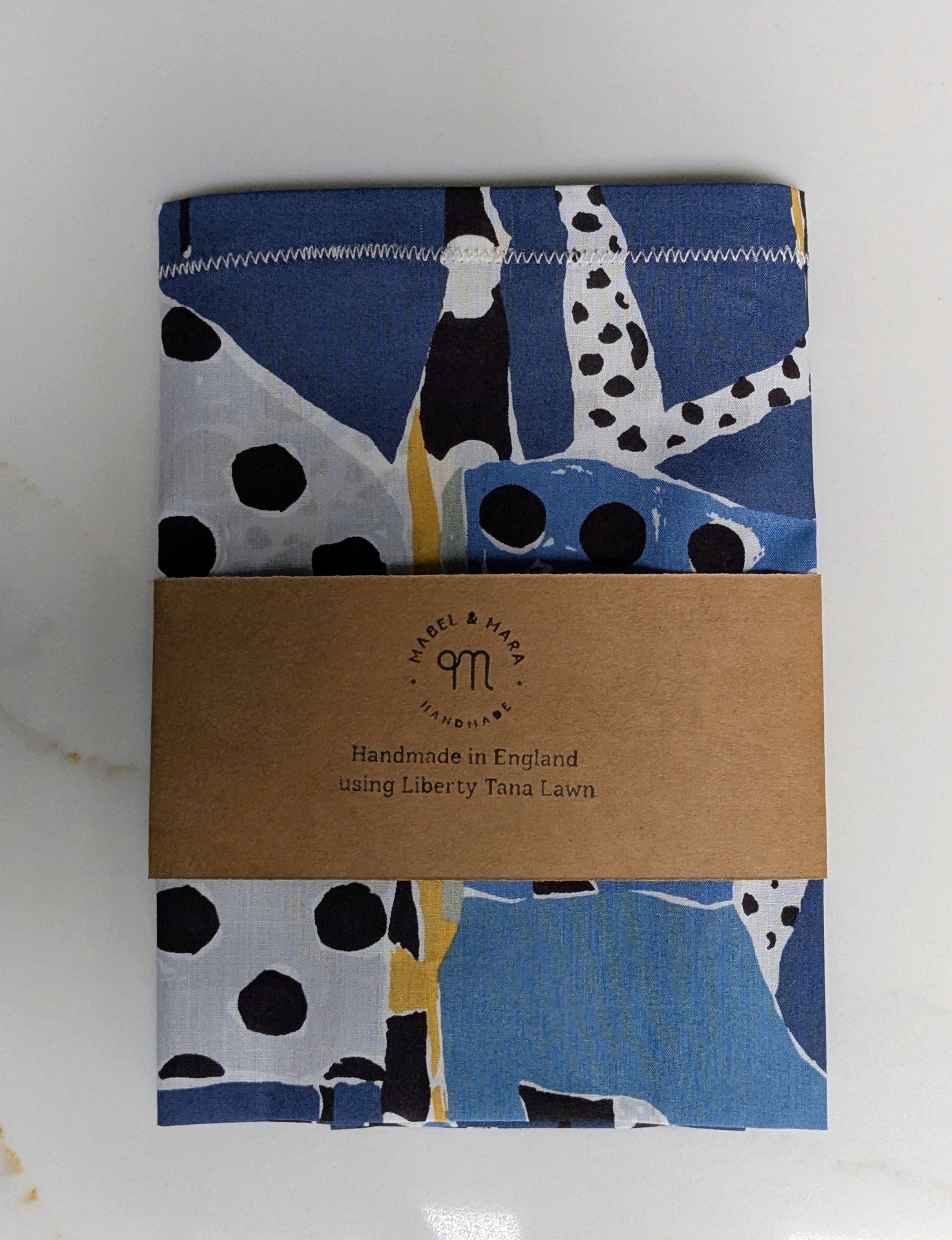 Liberty Tana Lawn Handkerchief Krasner Blue