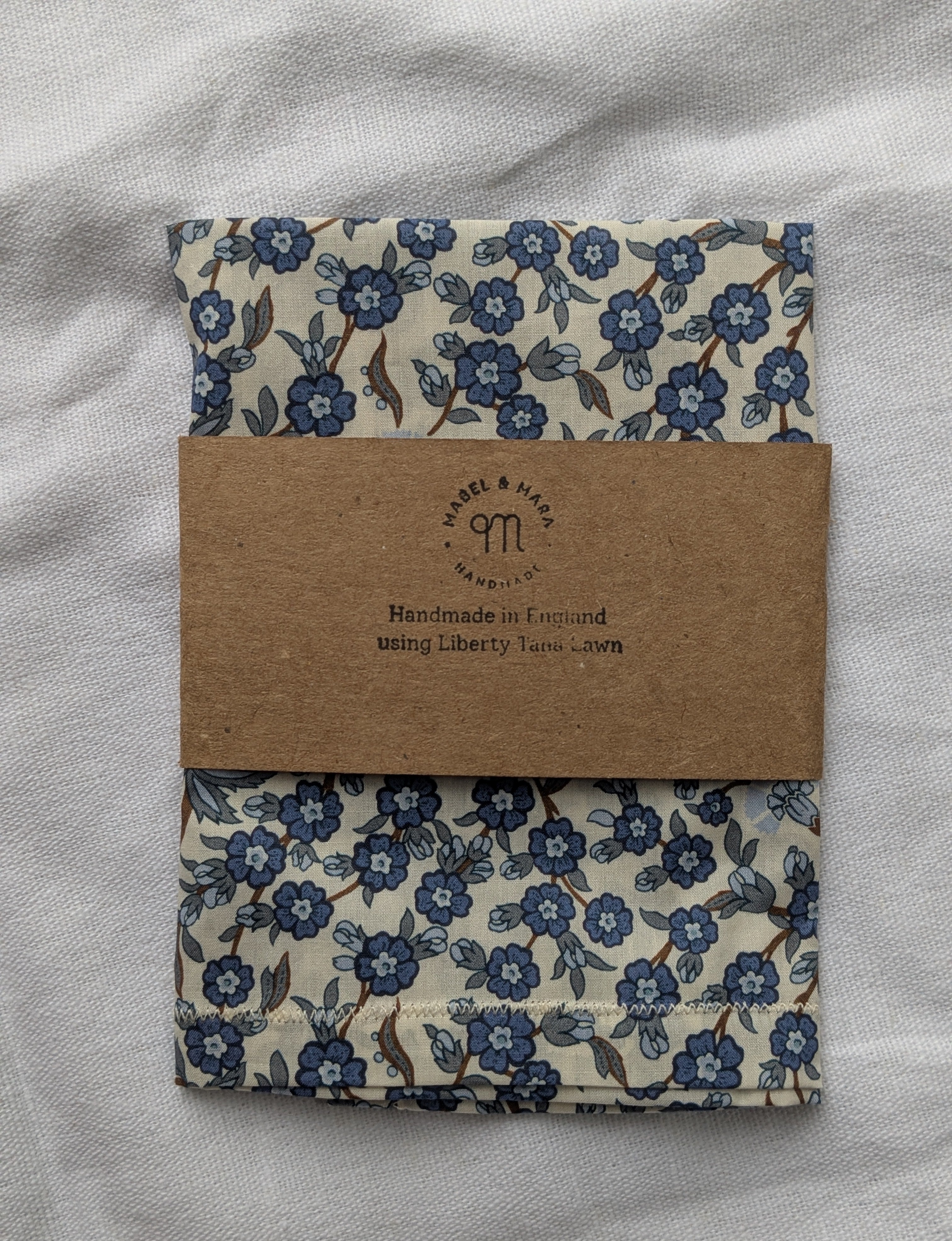 Liberty Tana Lawn Handkerchief Empress Blue